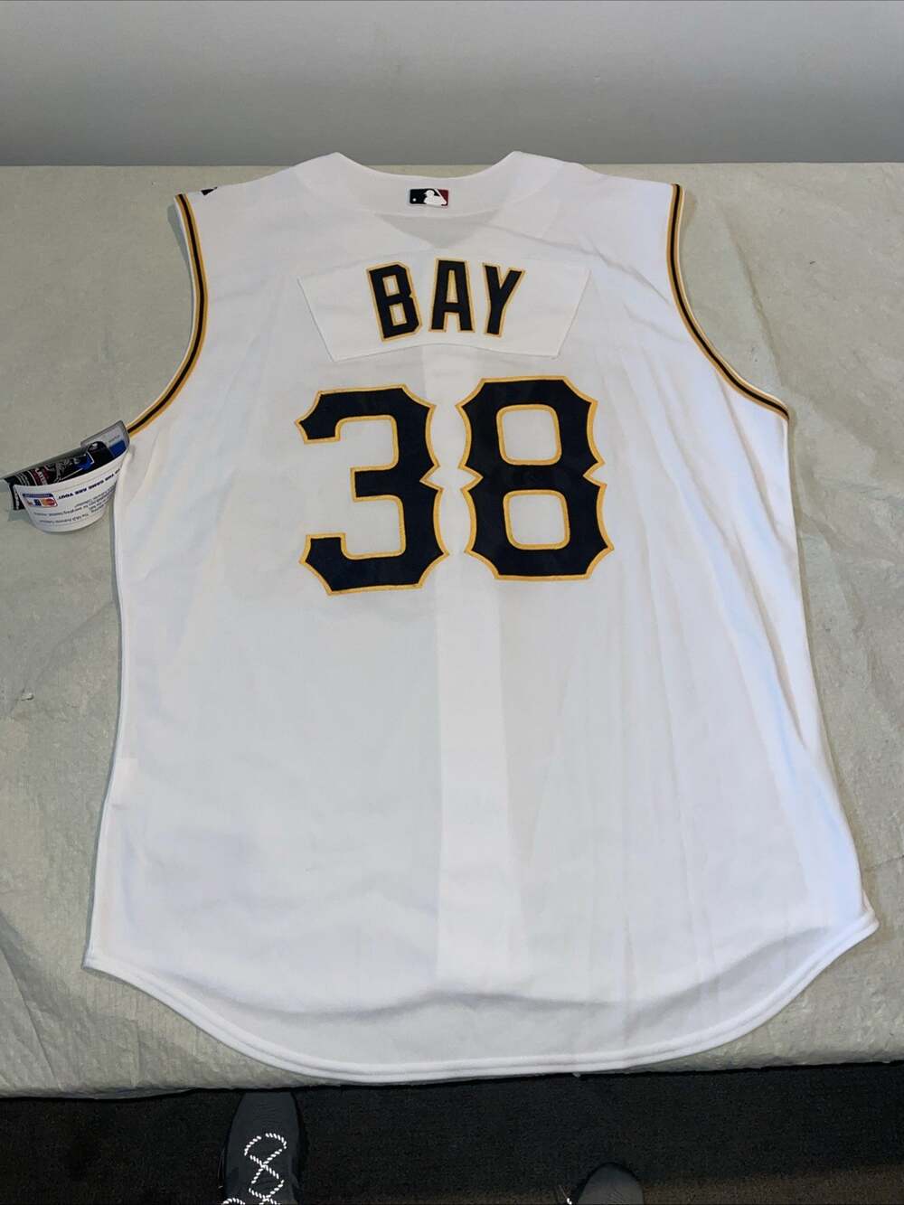 Nwt Authentic Jason Bay Pittsburgh Pirates Jersey Mens 52 Sewn White majestic